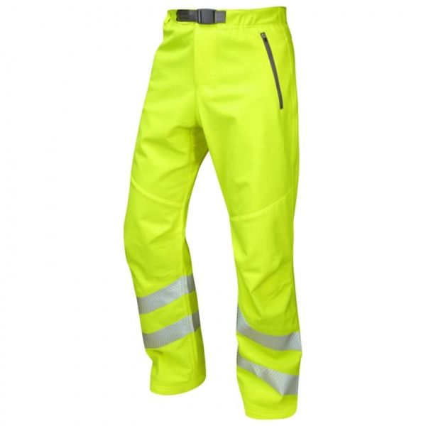 Leo Workwear WT01-Y Landcross Stretch Work Hi Vis Trouser Yellow